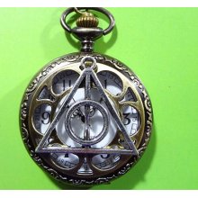 Harry potter Deathly Hallows Pocket Watch Necklace