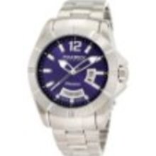 Haurex Italy Men's 7A366UB1 Aston Blue Dial Day and Date Steel