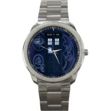 Hot 2012 Doctor Who Tardis Starry Night Sport Metal Watch Fit Your T-shirt