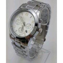 Hot Sellnew Style Silver Watches Stainless Steel Womens/mens Wrist Watch