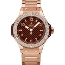 Hublot Women's Big Bang 38mm Brown Dial Watch 361.PC.3380.PC.1104