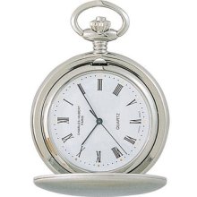 Hunter Case Pocket Watch In Chrome Satin Finish - 3611