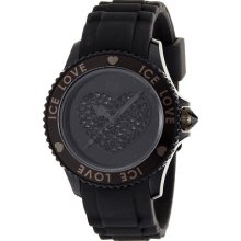 Ice-watch Women's Crystal-accented Black Dial Watch