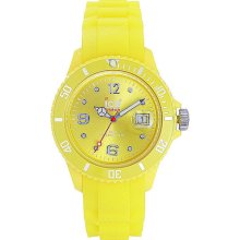 Ice-Watch Women's Sili SI.YW.U.S.09 Yellow Plastic Quartz Watch with Yellow Dial