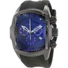 Invicta 0314 Men's Lupah Revolution Black and Blue Dial Rubber Strap C