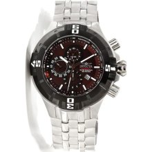 Invicta 12367 Men's Pro Diver Brown Dial Steel Bracelet Chronograph Dive Watch