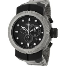 Invicta Men's Coalition Force Pistol Interchangeable Quartz Chronograph Watch 0671 With Matt Black Dial And Black Pu Strap