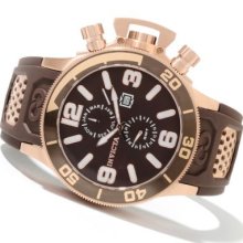 Invicta Men's Corduba Quartz GMT Mother-of-Pearl Dial Stainless Steel Polyurethane Strap Watch