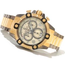 Invicta Reserve Men's Arsenal Swiss Made Quartz Chronograph Bracelet Watch GOLDTONE