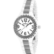 Invicta Watches Ceramics White Dial White Ceramic White Ceramic White