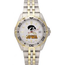 Iowa Hawkeyes Men's All Star Bracelet Watch LogoArt