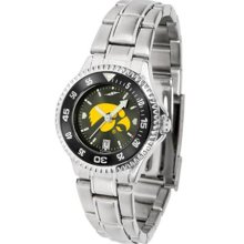 Iowa Hawkeyes Womens Steel Anochrome Watch