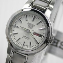 Japan Japan Seiko Day/date Automatic White Dial Stanless Steel For Women