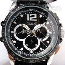 Jaragar Luxury Automatic Mechanical Stainless Men Leather Dive Class