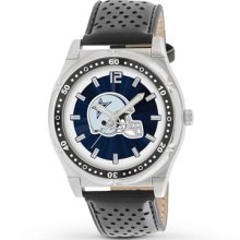 Jared Menâ€™s NFL Watch Dallas Cowboys Stainless Steel/Leather- Men's Watches