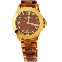 Joan Rivers Urban Chic Link Watch - Tortoise - One Size