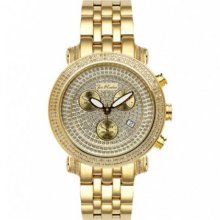 Joe Rodeo Men's Jcl66 Classic 3.75ct Diamond Gold Steel Chronograph Quartz Watch