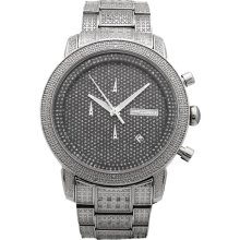 Jojino MJ-1001 Stainless Steel 1.05 ctw Diamond Chrono Men's Watch