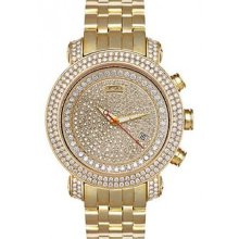 Jojo Joe Rodeo 14k Yellow Gold 12.50 Ct Diamond Mens Watch Gold1