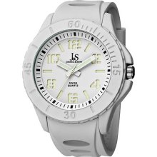 Joshua & Sons Men's Silicon Luminous Swiss Quartz Sport Watch (J&S men's rubber strap luminous sport watch)