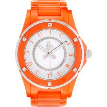 Juicy Couture Women's Watch 1900613 Rich Girl Neon Orange Bracelet And Case