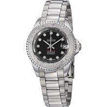 Kadloo Watches Women's Kadloo Match Race Black Dial Stainless Steel S