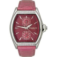 Kenneth Cole Women's Modern Core KC2337 Pink Leather Quartz Watch with Pink Dial