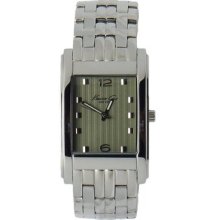 Kenneth Cole York Kc9134 Green Face Stainless Steel Wrist Watch Men's