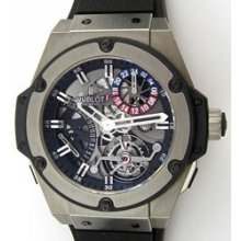 King Power Tourbillon GMT Zirconium (Zirconium / Black / Black Rubber Strap)