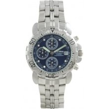 Krug-baÃ¼men 241269dm-bl Blue Sportsmaster Diamond Mens Chronograph Watch