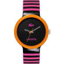 Lacoste Ladies Black and Pink Resin 2020003 Watch