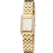 Ladies Charles Hubert Gold-plated Brass Crystal 20x22mm Watch Xwa2723