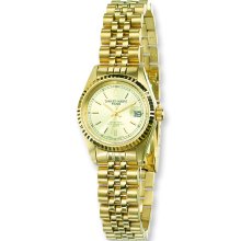 Ladies Charles Hubert IP-plated Gold-tone 25 mm Dial Watch