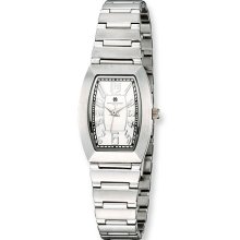 Ladies Charles Hubert Satin Finish Stainless Steel Watch