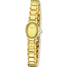 Ladies Charles Hubert Satin Gold-plated Brass 17x23mm Watch