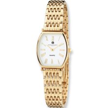 Ladies Charles Hubert Satin Gold-plated Stainless Steel Watch