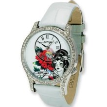 Ladies Ed Hardy Elizabeth White Band Watch Xwa3499