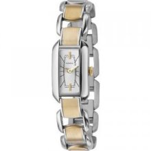 Ladies Fossil Fashion Silver Gold Watch Es2388