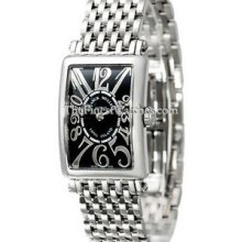 Ladies Large Franck Muller Long Island Steel 1002QZRELO Watch