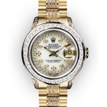 Ladies' MoP String Dial 1.5 Princess Bezel Rolex Super President