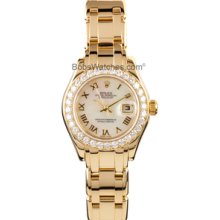 Ladies Rolex Masterpiece Pearlmaster 80298