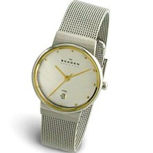 Ladies Skagen Watch #355SGSC- Silv&Gold