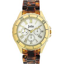 Ladies' Tortoise Shell Plastic Chronograph Watch