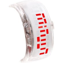 LED Digital Wrist Watch Bracelet Bangle Jelly Fashion Jewelry Lady Sp