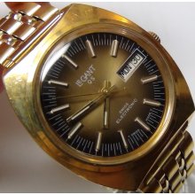 LeGant QS Men's Gold Swiss Made Electronic Watch w/ Bracelet