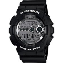 Limited Edition 2012 Casio G-shock Alarm Chronograph Bold-black Gd-100bw-1dr