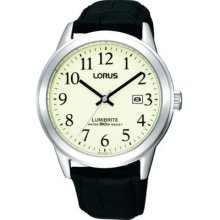 Lorus Limibrite Gents/unisex Leather Strap Watch Lorus Rh929bx9