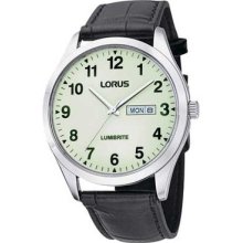 Lorus Lumibrite Leather Strap Watch