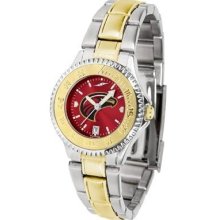 Louisiana Monroe Warhawks Ladies Stainless Steel and Gold Tone Watch