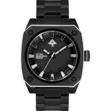 LRG Gauge 45mm Black Steel Watch